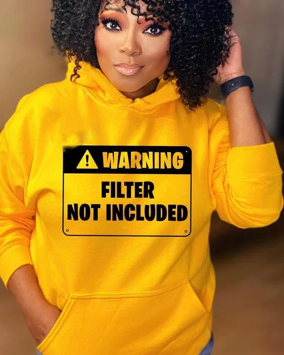 Warning Filter Not Include Long Sleeves Hoodie