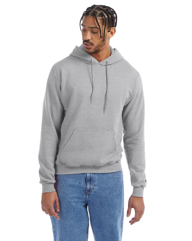 Ethnic Style Champion EcoSmart Hooded Sweatshirt | Light Steel