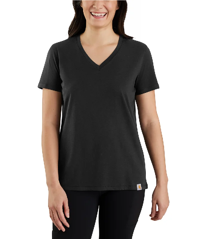 Carhartt Women's Relaxed Fit V-Neck T-shirt - Black