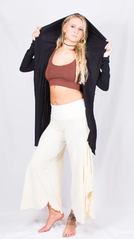 Youthful Hooded Wrap Cardigan