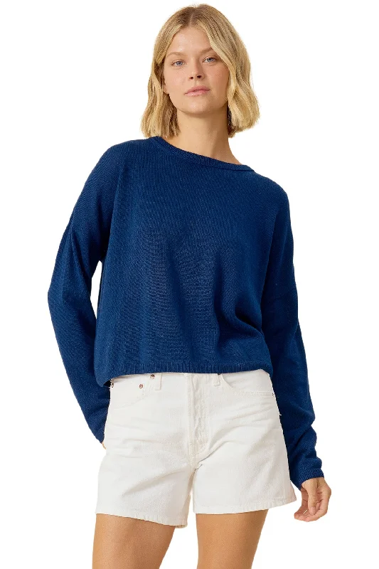 Unique Design One Grey Day Polina Pullover in Navy