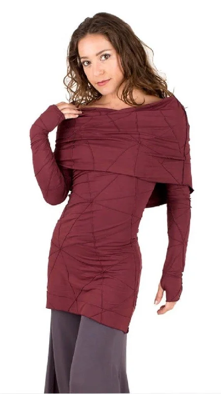 Exquisite Fabrics Texture Cowl Tunic