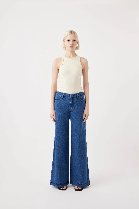 Leigh Mid Wide Long Pant