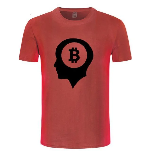 Bitcoin On The Brain Printed T-Shirt