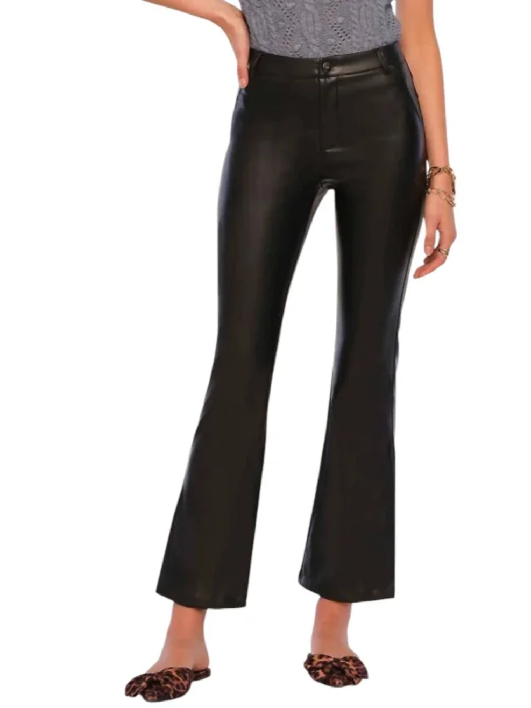 Embroidered Letters Ariel Pants In Black