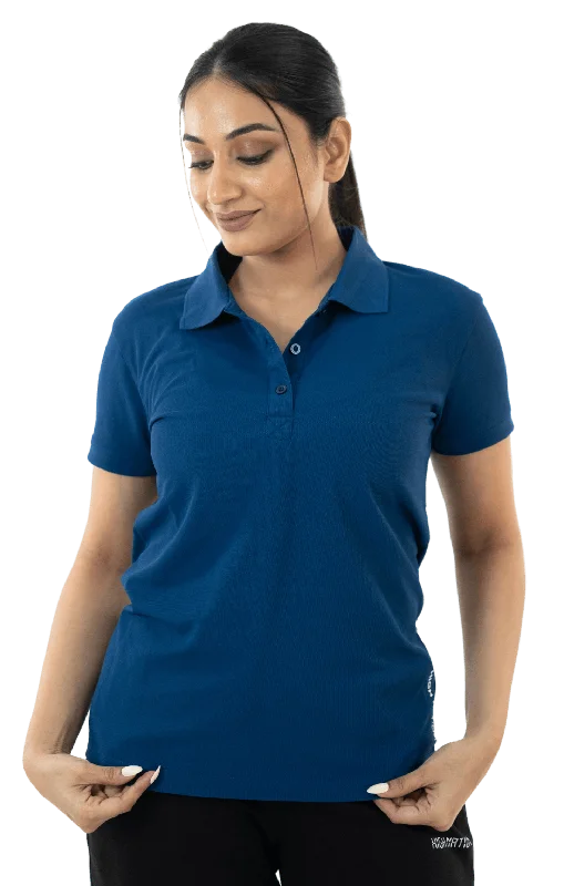Celebrity Style Rama Blue Mars Polo Tee