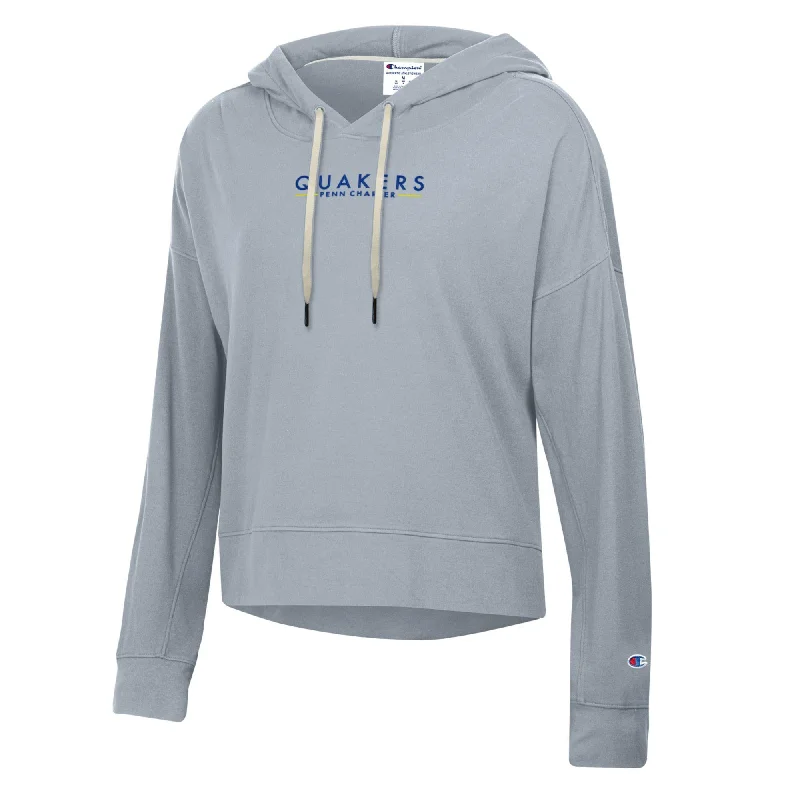 Free And Casual Champion Women's Sueded Hooded Sweatshirt