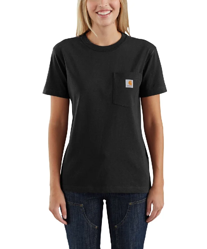 Carhartt Women’s WK87 Short Sleeve Pocket T-Shirt - Black