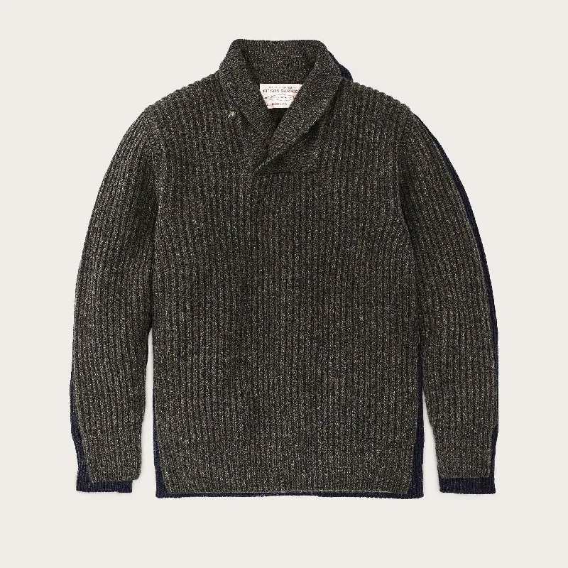 Elegant And Casual BRISTOL SHAWL NECK SWEATER