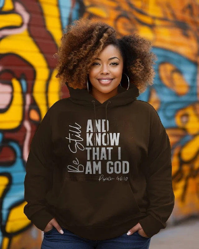 Short Design Be Still and Know Long-sleeved Hoodie