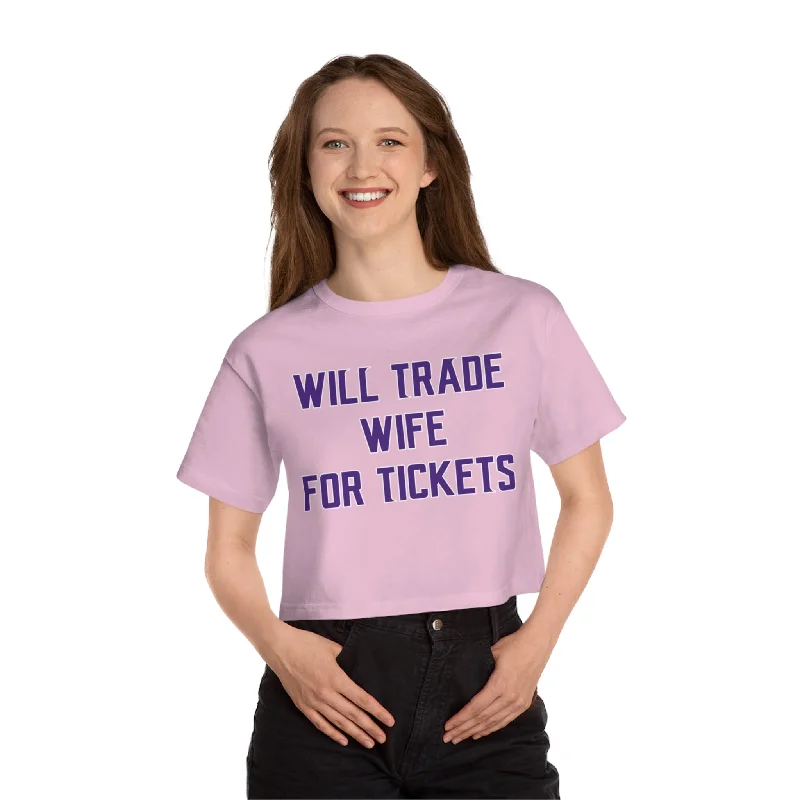 Body Design Women's Champion Heritage Cropped Top - Wife for Tickets