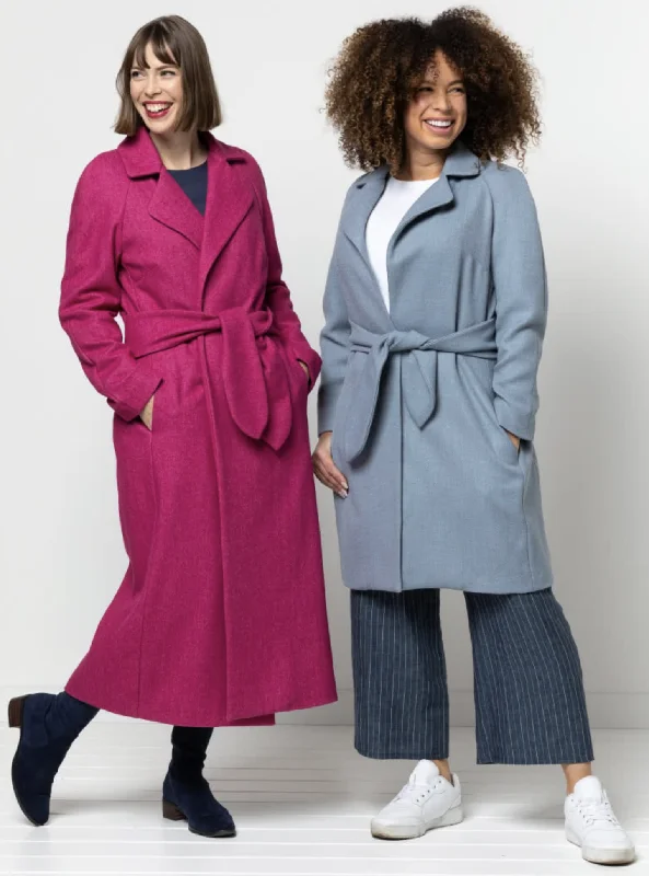 Simple Solid Color Style Arc Ormond Designer Coat