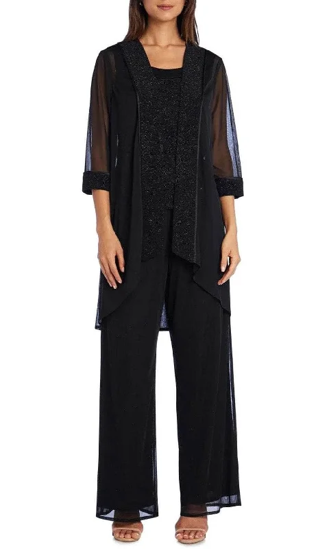 Playful Style R&M Richards 5005 - 3-Piece Matte Duster Pantsuit