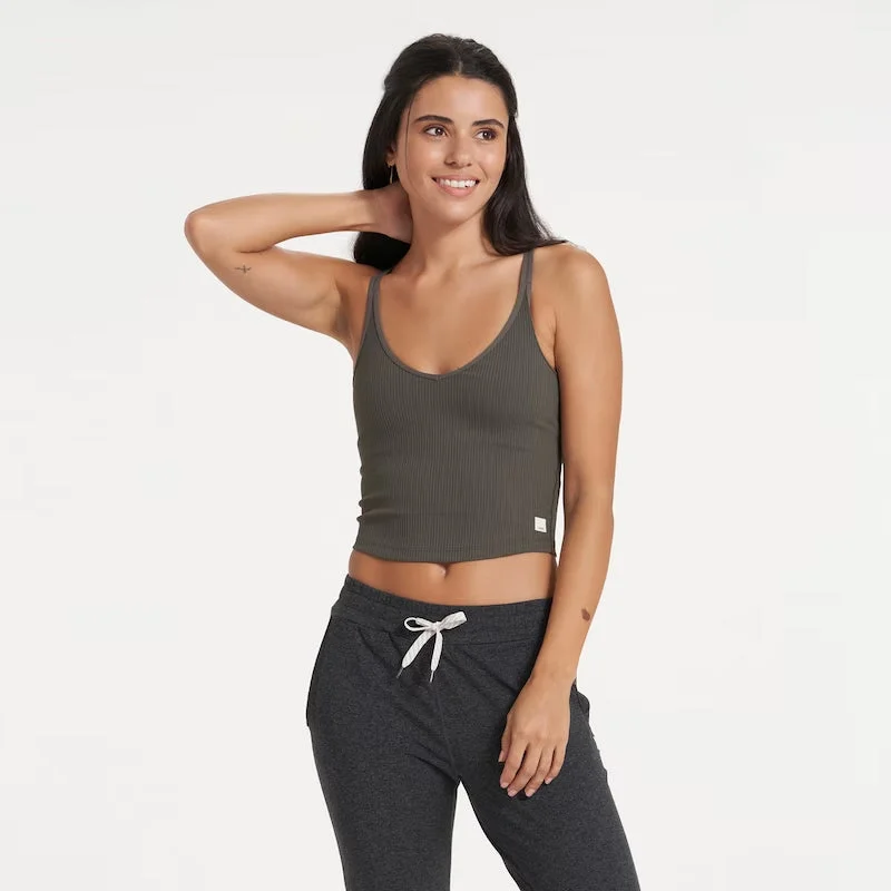 British Fashion Vuori Rib Cropped Tank Top
