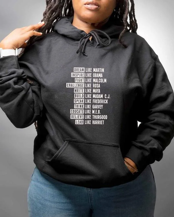 Floral Prints Be Like Black History Long Sleeves Hoodie