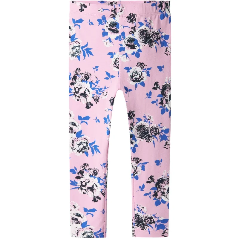 Casual And Casual Name It Pastel Lavender Big Flowers Vivian AOP Leggings