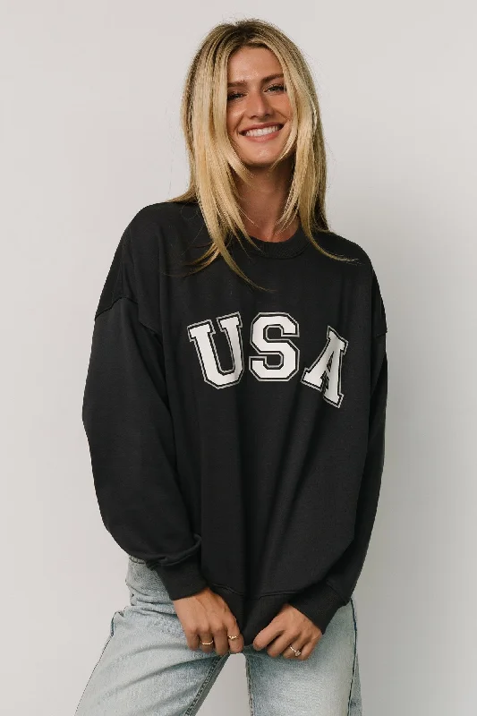 USA Oversized Sweatshirt | Navy