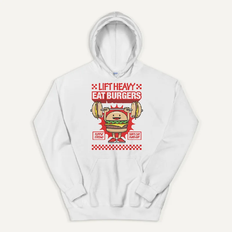 Lift Heavy Eat Burgers Pullover Hoodie