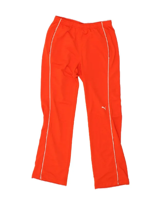 PUMA Womens Tracksuit Trousers UK 10 Small Orange Polyester