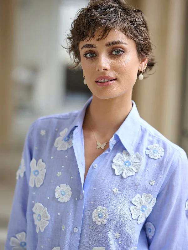 Urban Sense Emily Fleur Linen Shirt