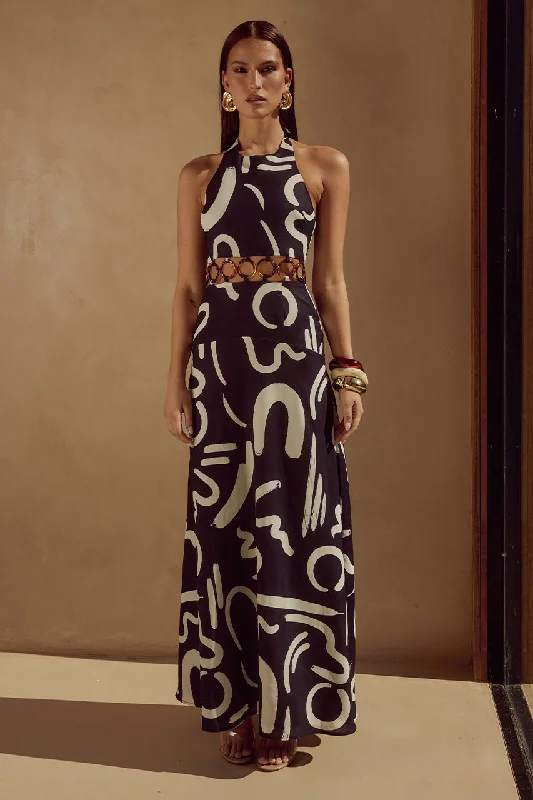 Low-key Luxury CARMEN MAXI DRESS - YORK BLACK