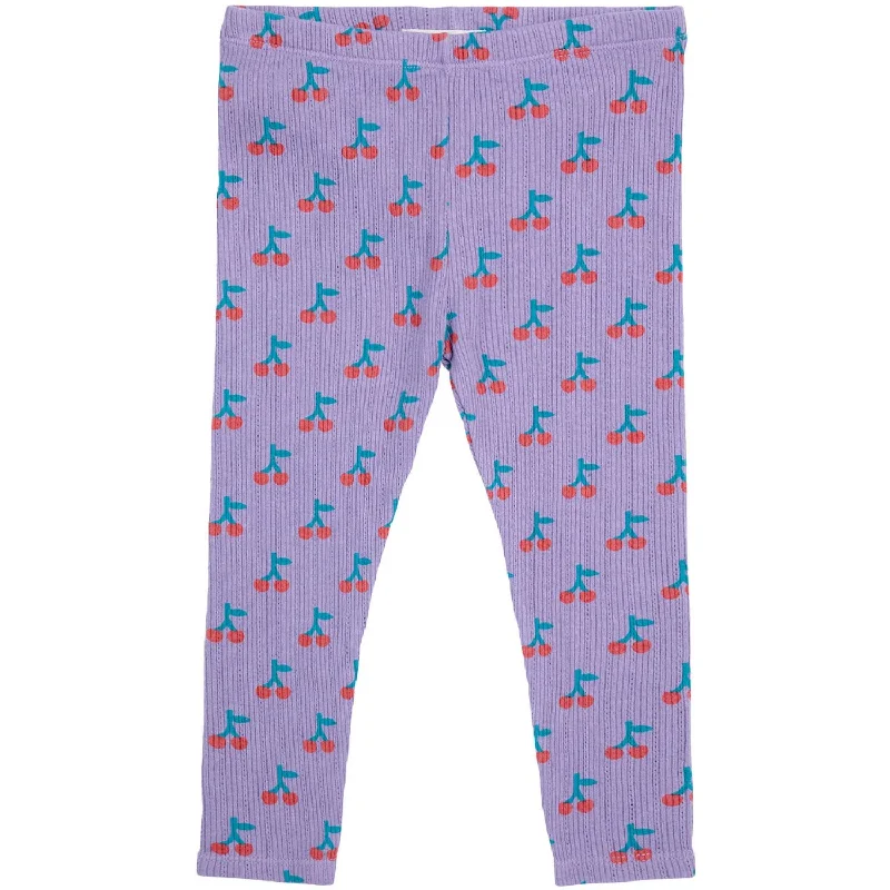 New Autumn And Winter Styles Bobo Choses Purple Cherry All Over Leggings