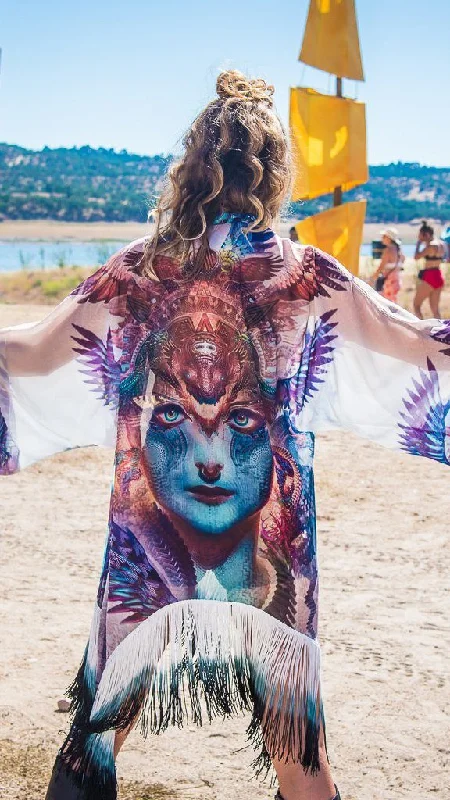 Celebrity Style Android Jones Kimono - Dharma Dragon