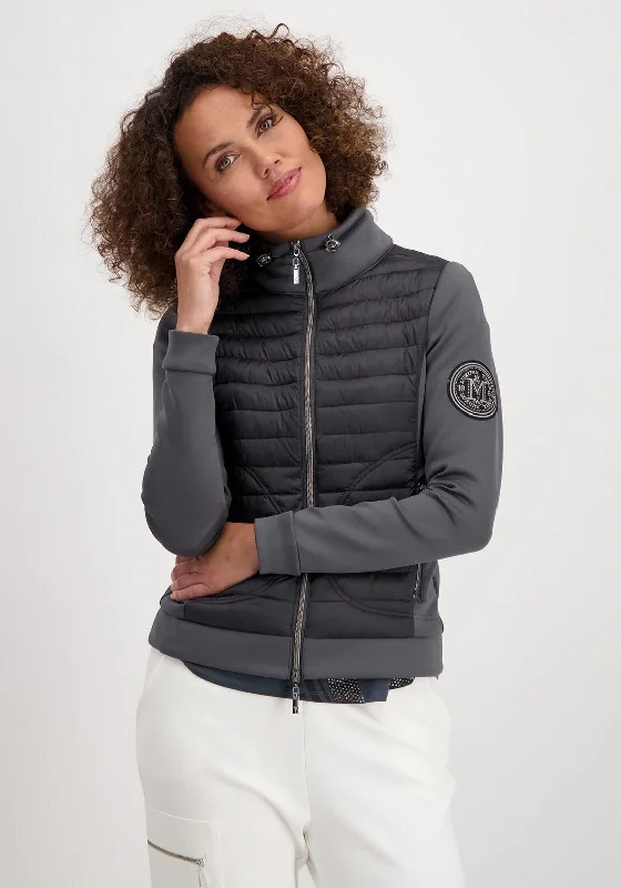 Fashion Style Monari Quilted Short Jacket, Charcoal