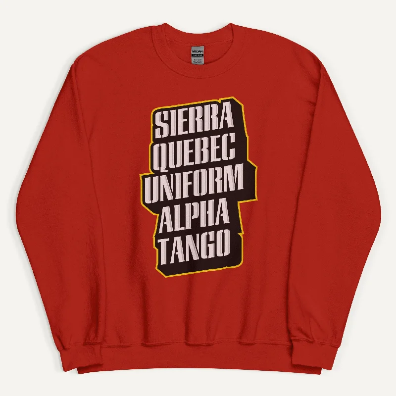 Light And Breathable Sierra Quebec Uniform Alpha Tango Sweatshirt