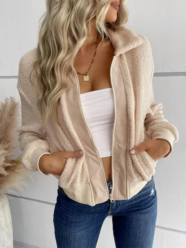 Casual And Comfortable Casual Slim Fit Zip Women's Winter Jacket