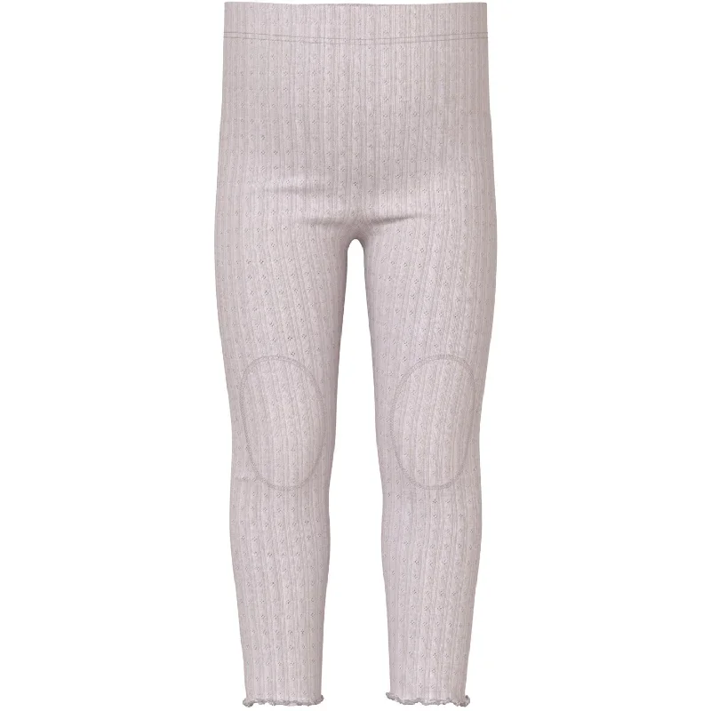 Feminine Charm Name It Lilac Ash Wossa Wool/Silk Rib Leggings