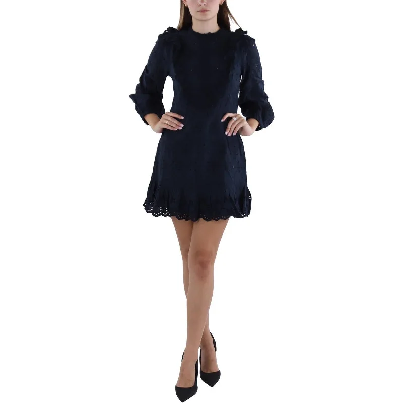 Sports Cool French Connection Womens Ruffled Above Knee Mini Dress