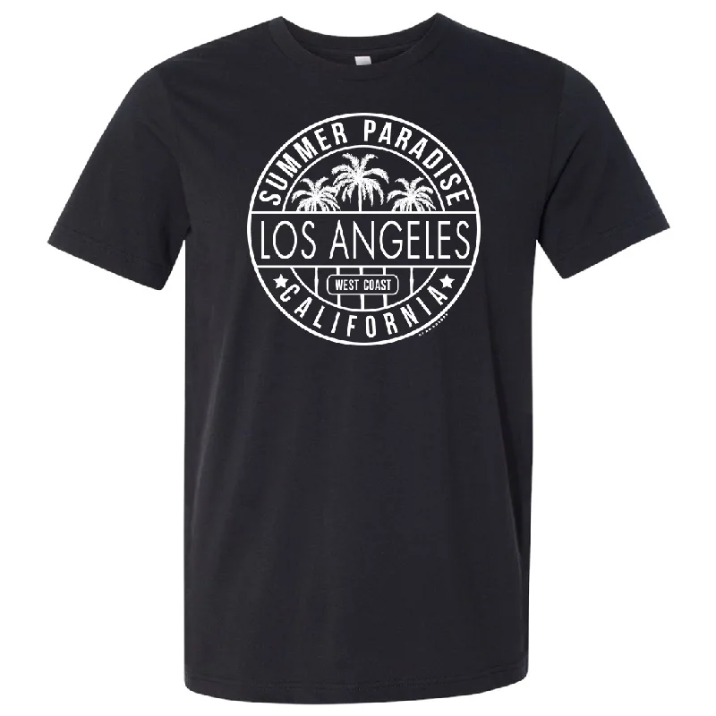 Elegant And Casual Los Angeles California West Coast Asst Colors Mens Lightweight Fitted T-Shirt/tee
