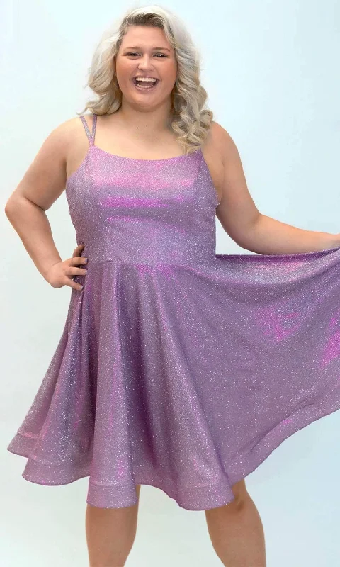 Beautiful Romance Sydney's Closet SC8130 - Dual Strap Glittered Cocktail Dress