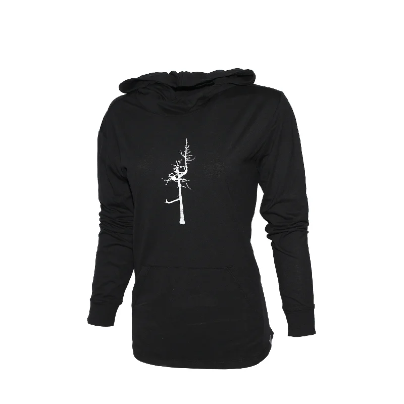 Design Perception Women's Relay T-Shirt Hoodie - Ghost Tree