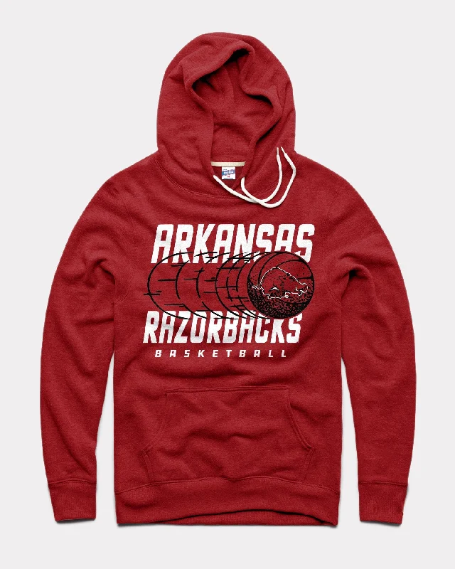 Designer Style Arkansas Trailing Basketball Cardinal Hoodie