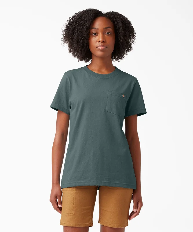 Dickies Women's Short Sleeve Heavyweight Pocket T-Shirt - Lincoln Green