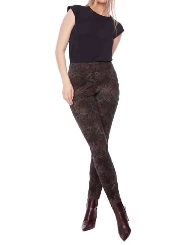 Light And Breathable Ponte Full Length Pants In Amazonia