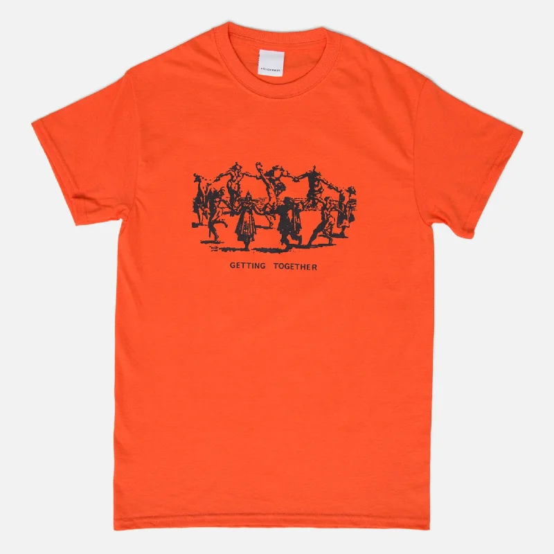 Cool Breeze At Night Getting Together T-shirt - Orange