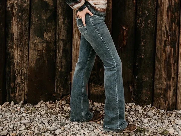 Casual And Versatile CC Western Signature Mid Rise Jeans