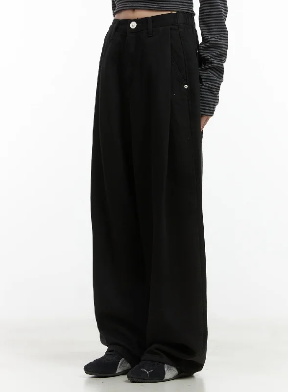 British Fashion Classic Wide Fit Cotton Pants CO410