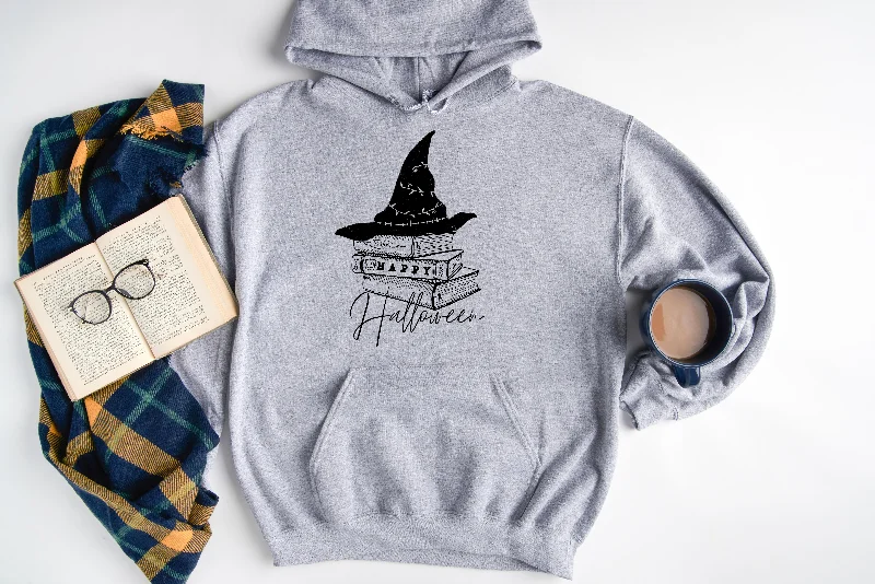 Design Perception happy halloween books hoodie