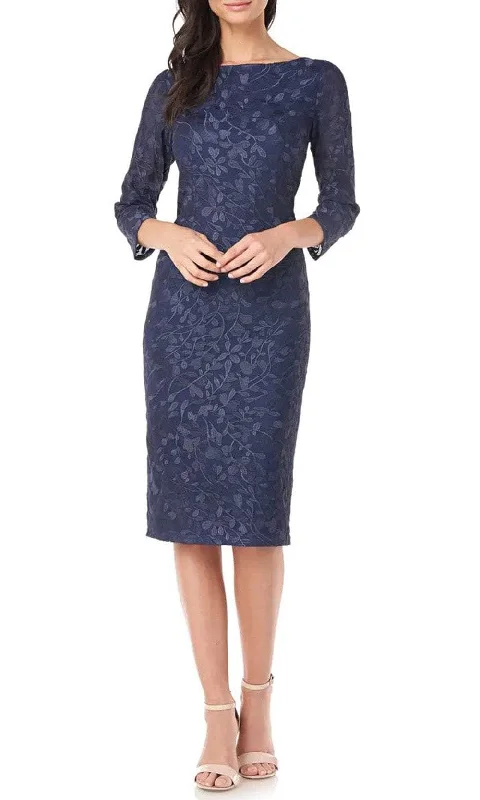 Slim Fit JS Collections 8612939 - Quarter Sleeve Embroidered Dress
