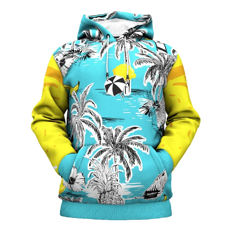 Embroidered Letters Hawaiian Moe Hoodie