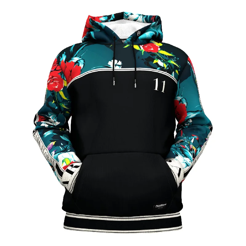 Classic Style Emerald Floral Hoodie