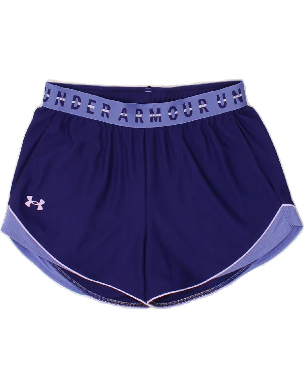 Bottom And Versatile UNDER ARMOUR Womens Sport Shorts UK 6 XS  Purple