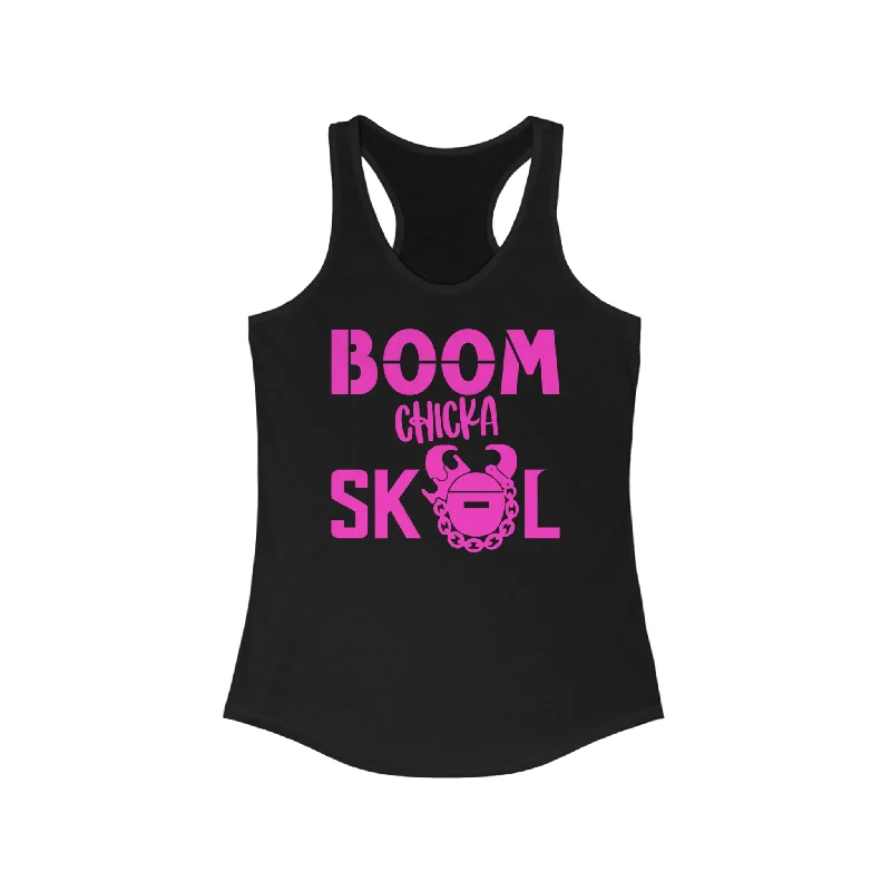 College Style Ladies Ideal Racerback Tank - BOOM chicka