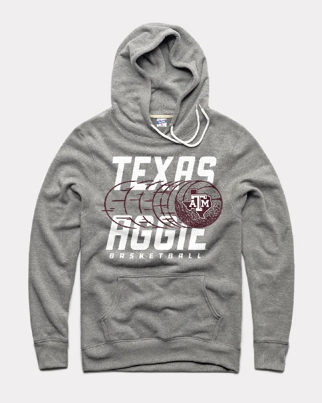 Body Design Texas A&M Trailing Basketball Vintage Grey Hoodie