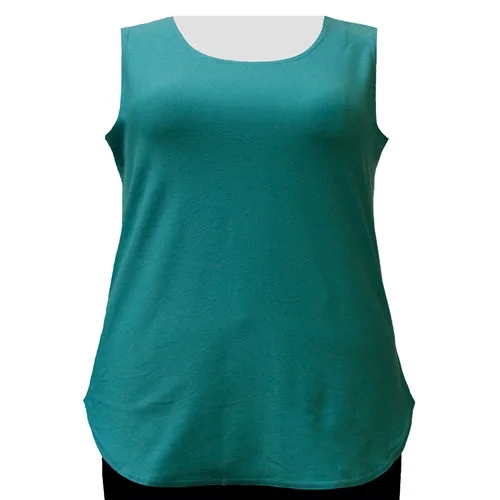 Jade Cotton Knit Tank Top Women's Plus Size Tank Top