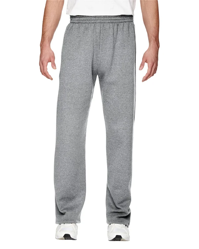 Playful Style Fruit of the Loom Sofspun Open-Bottom Sweatpants | Athletic Heather